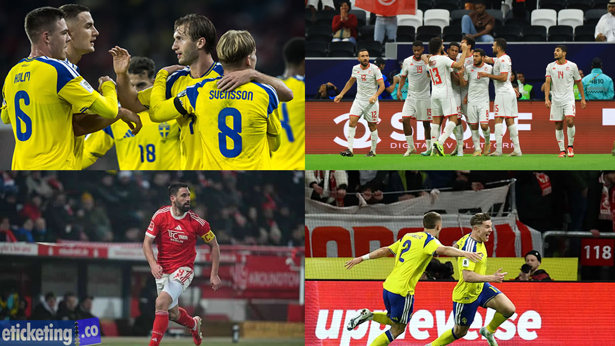 Sweden Vs Tunisia Tickets | Soccer World Cup Tickets | FIFA World Cup Tickets | FIFA 2026 Tickets | Football World Cup Tickets |